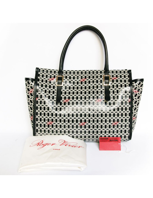 Sac  shopping ROGER VIVIER toile enduite