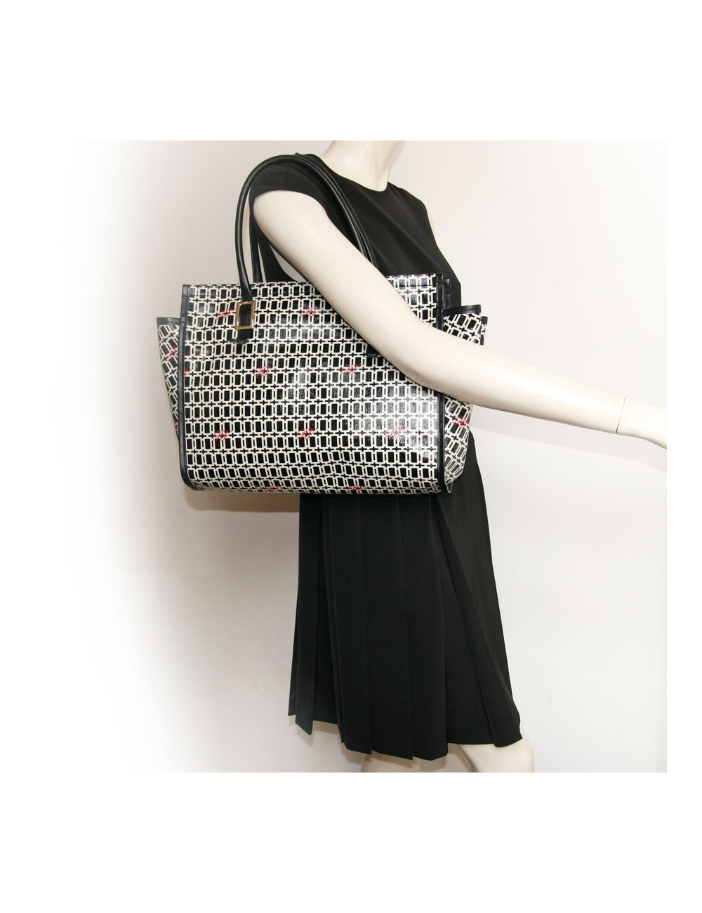 Sac  shopping ROGER VIVIER toile enduite