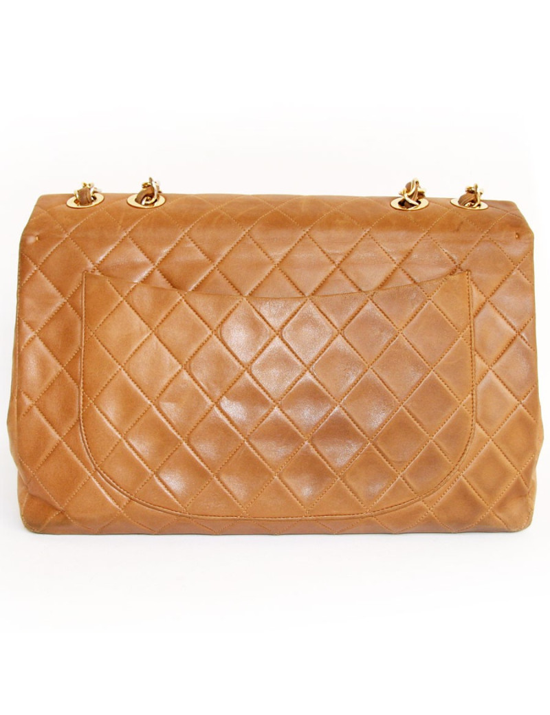 Maxi jumbo CHANEL beige vintage