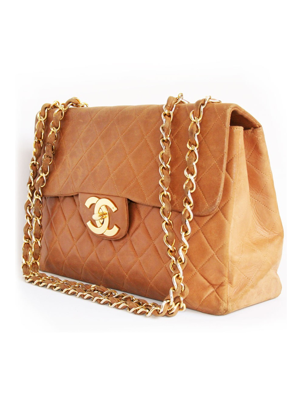 Maxi jumbo CHANEL beige vintage