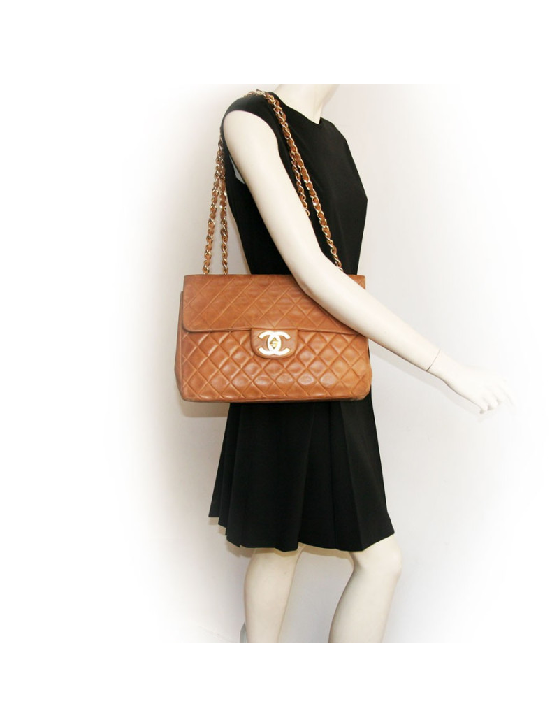 Maxi jumbo CHANEL beige vintage
