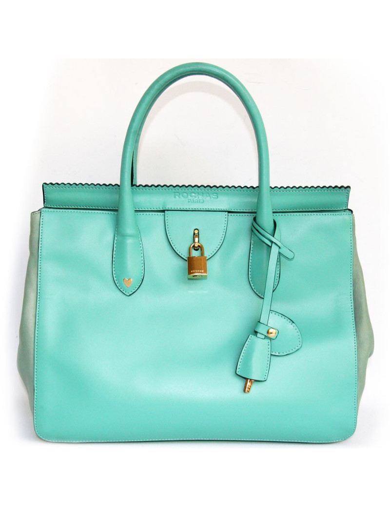 Sac ROCHAS  turquoise