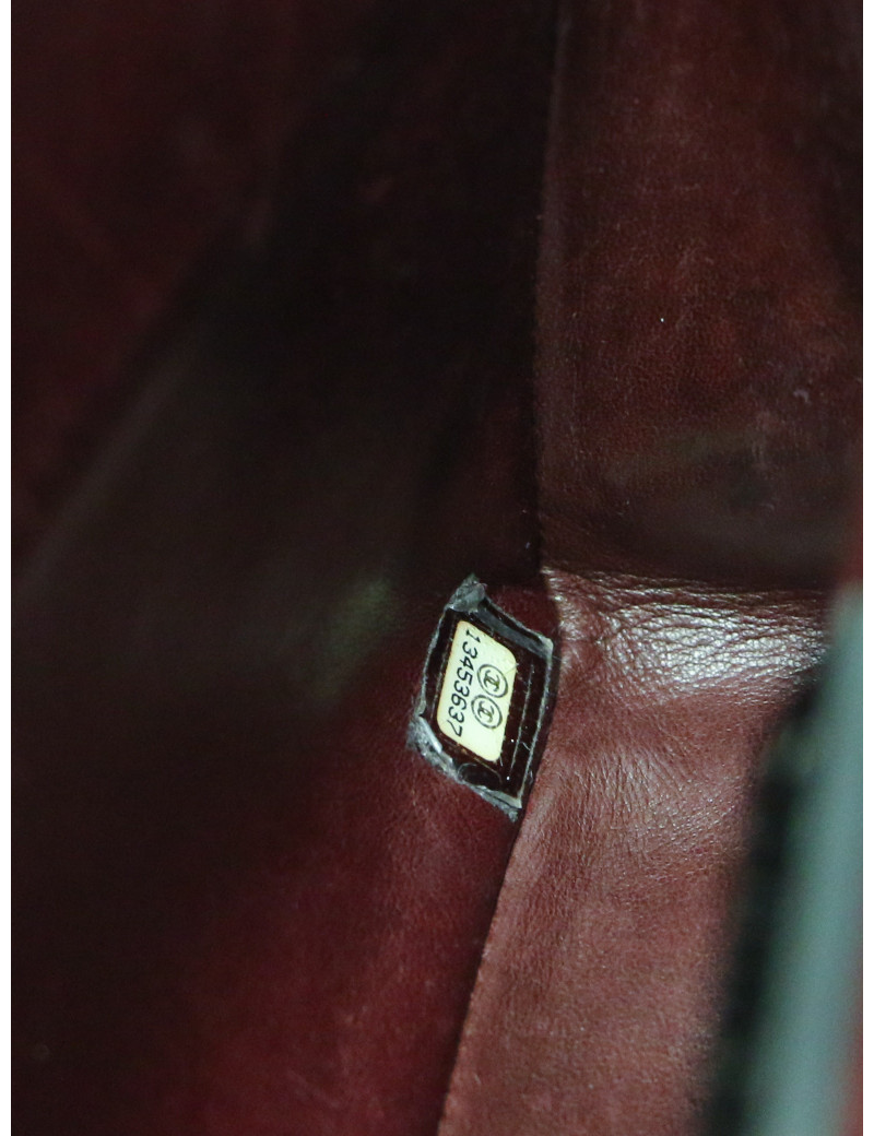 2.55 CHANEL all black python