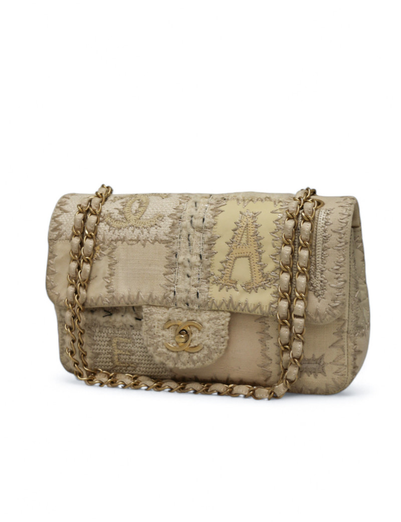 Sac CHANEL patchwork blanc
