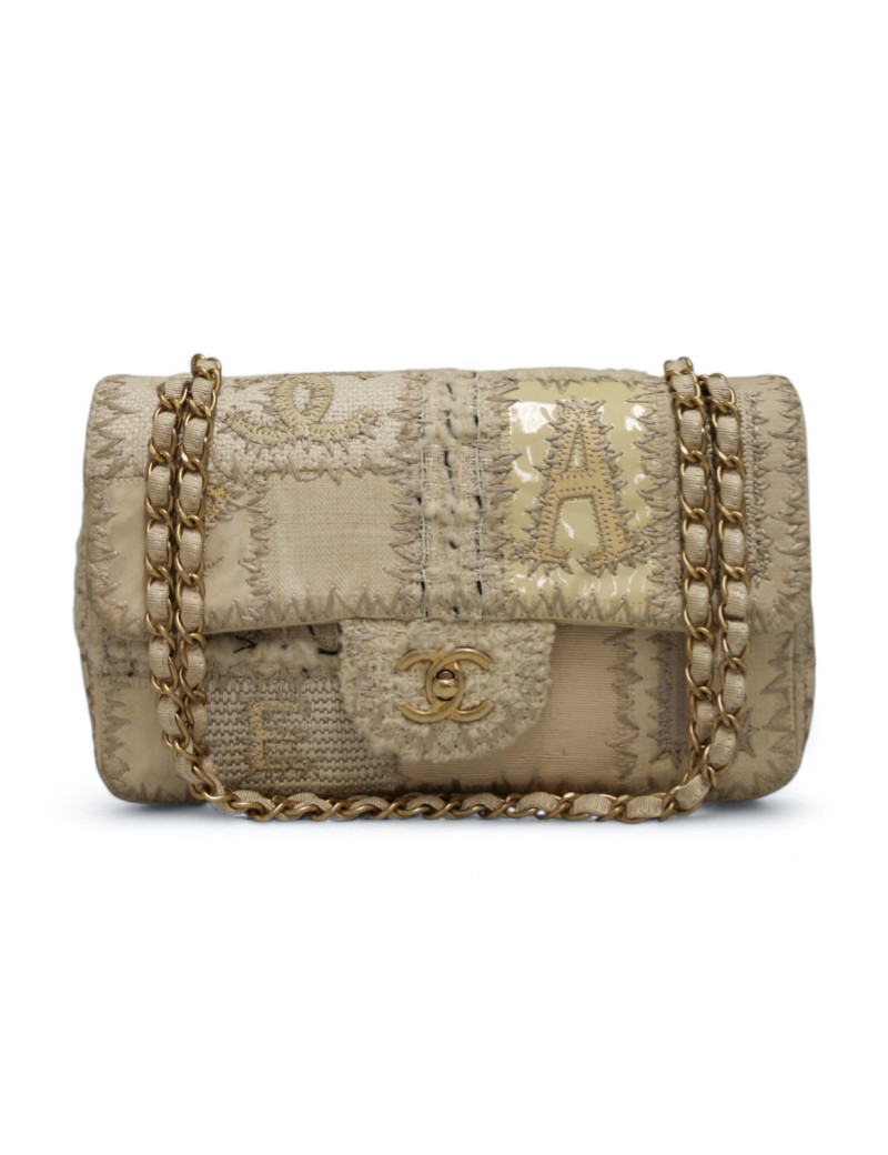 Sac CHANEL patchwork blanc