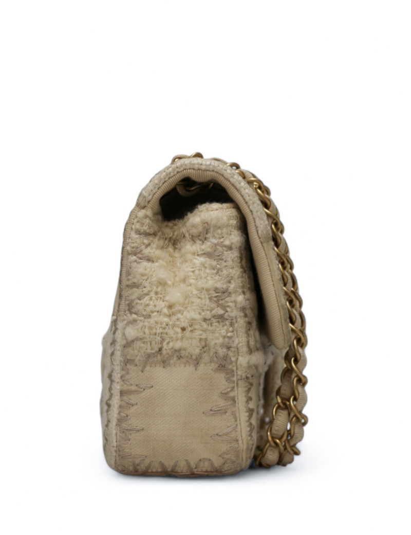 Sac CHANEL patchwork blanc