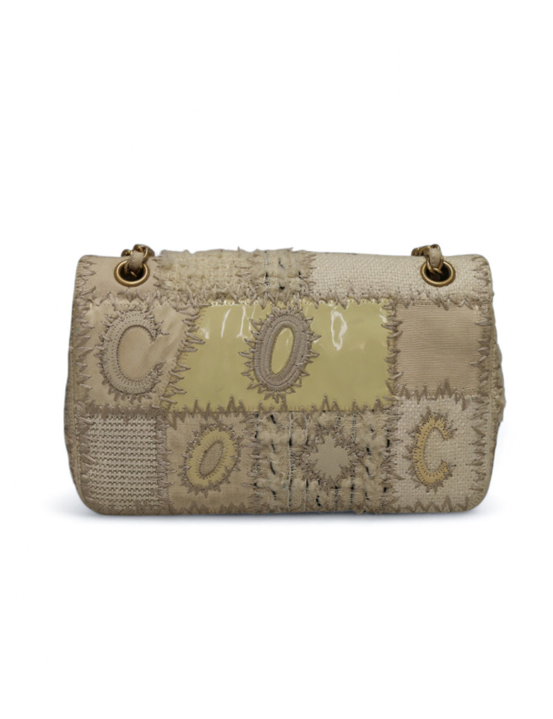 Sac CHANEL patchwork blanc