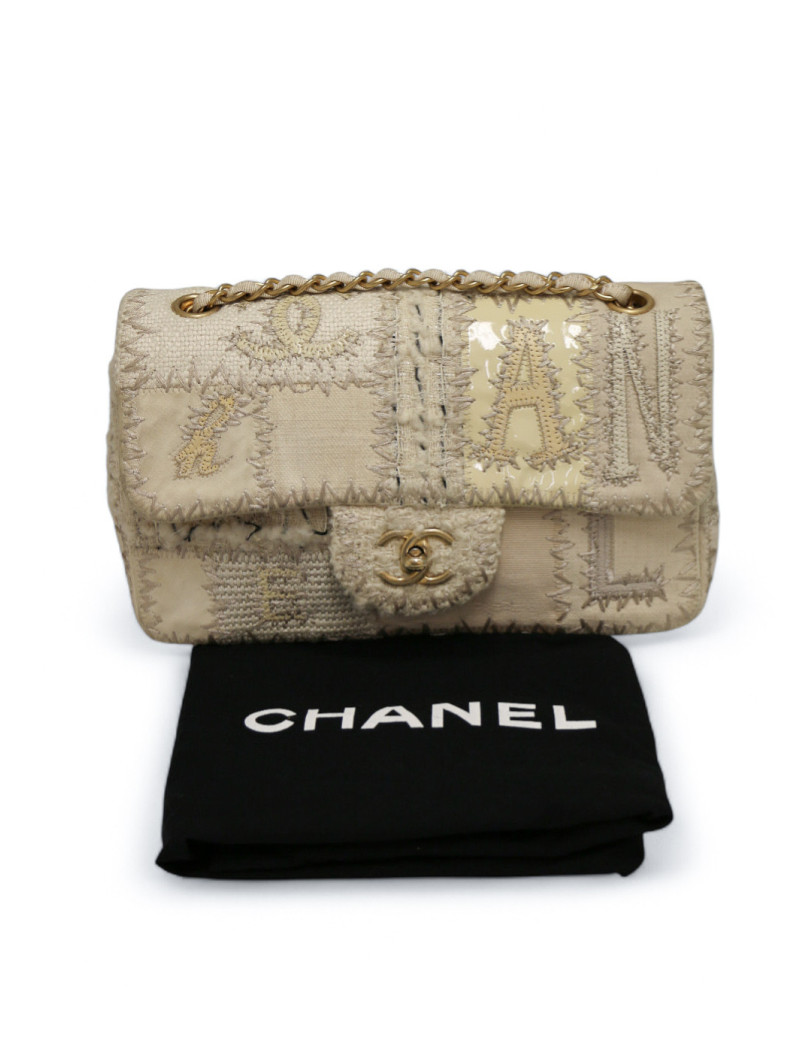 Sac CHANEL patchwork blanc