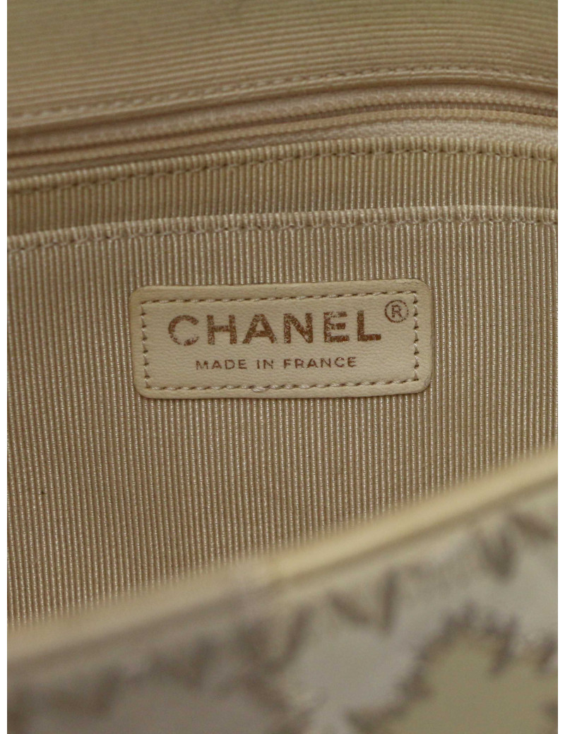 Sac CHANEL patchwork blanc
