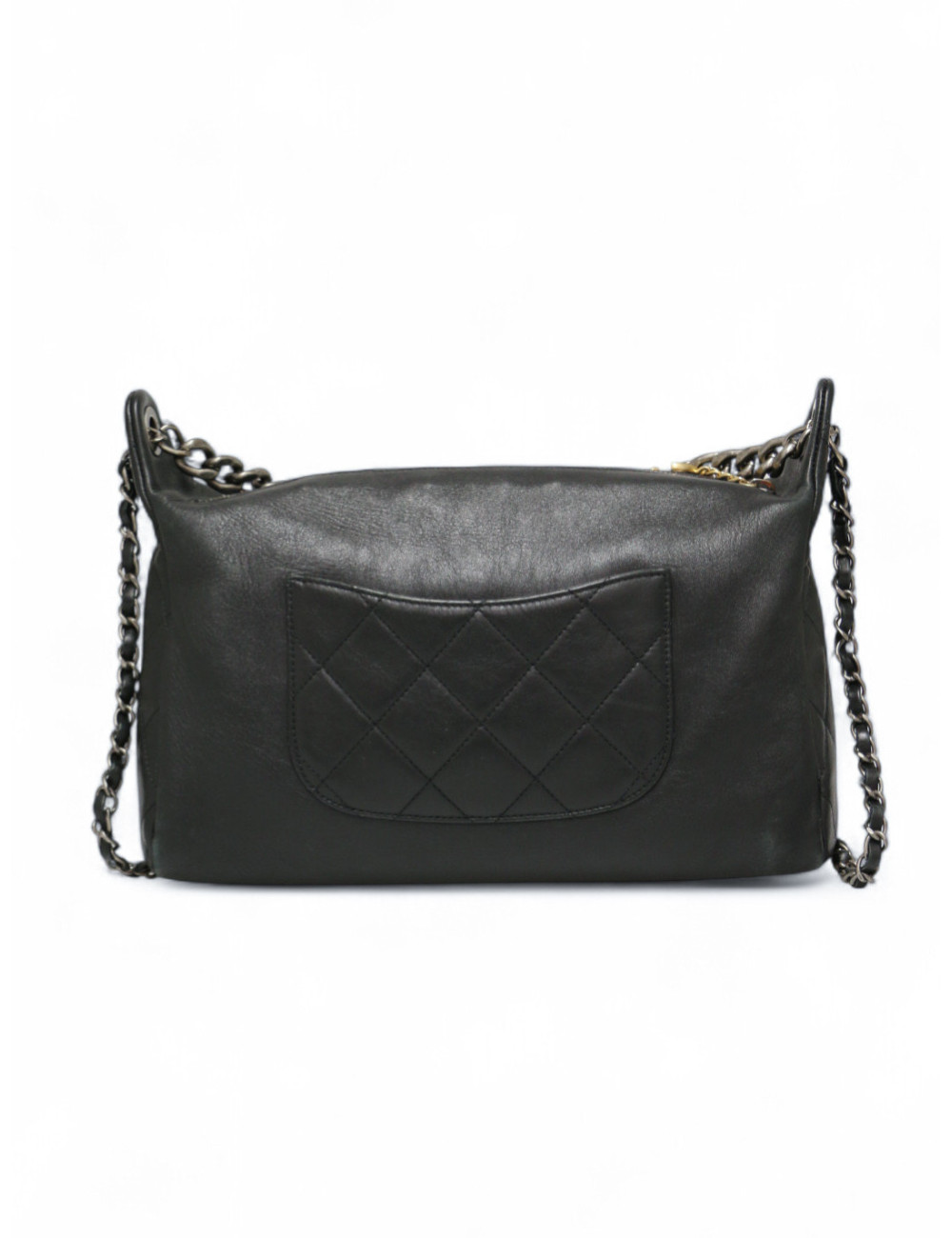 Sac Rock CHANEL cuir d'agneau noir
