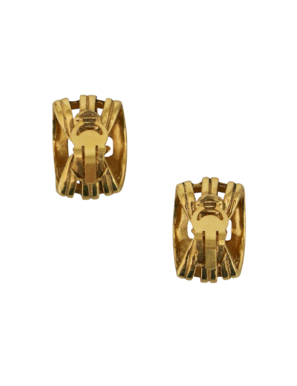 Clips grillagés CHANEL vintage