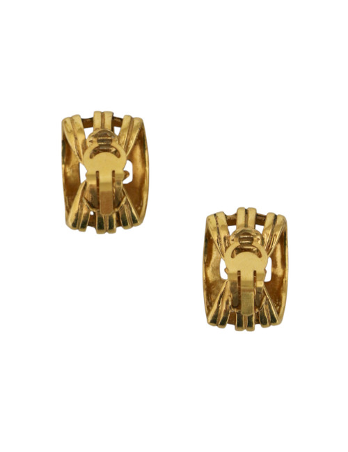 Clips grillagés CHANEL vintage