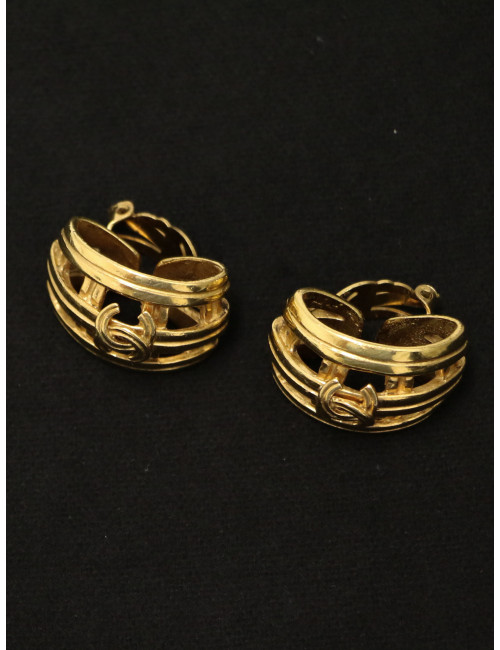 Clips grillagés CHANEL vintage