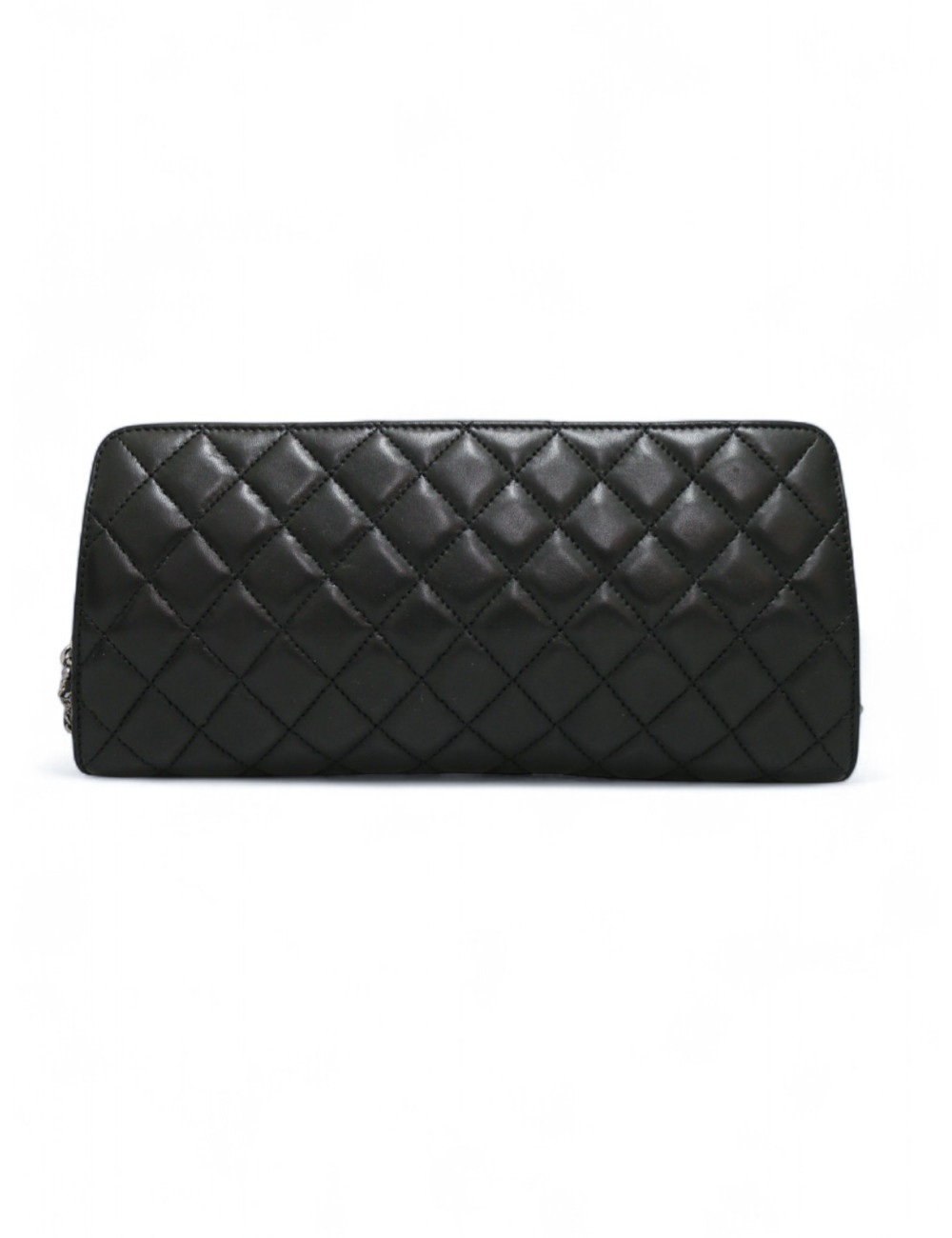 Sac pochette CHANEL uir d'agneau noir