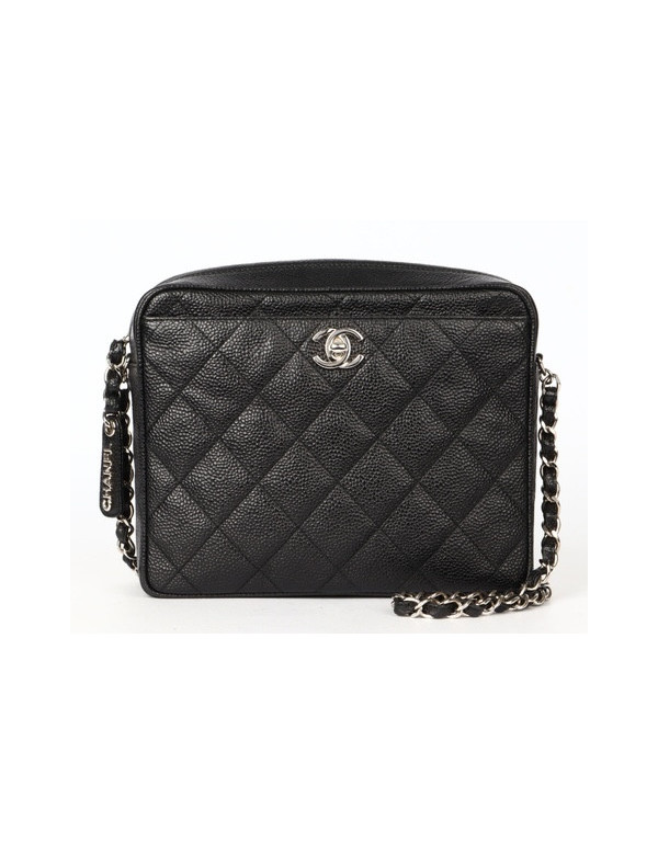 Sac caméra CHANEL caviar noir