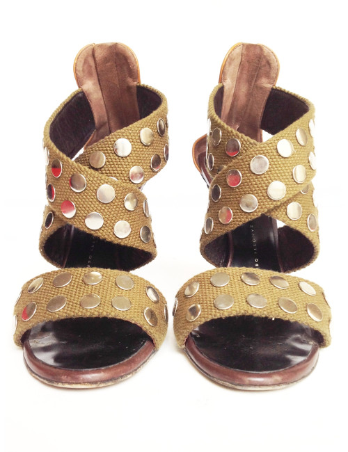 Sandales GIUSEPPE ZANOTTI T 38 vertes