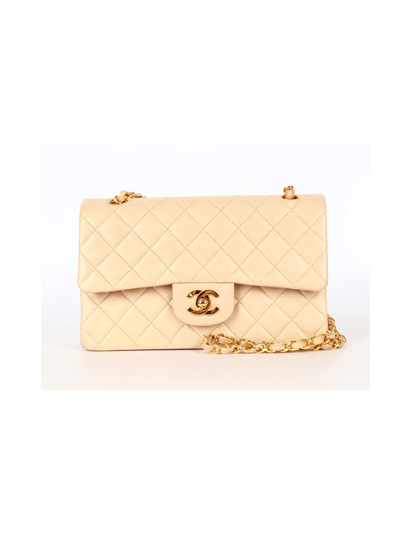 Sac small Timeless CHANEL beige