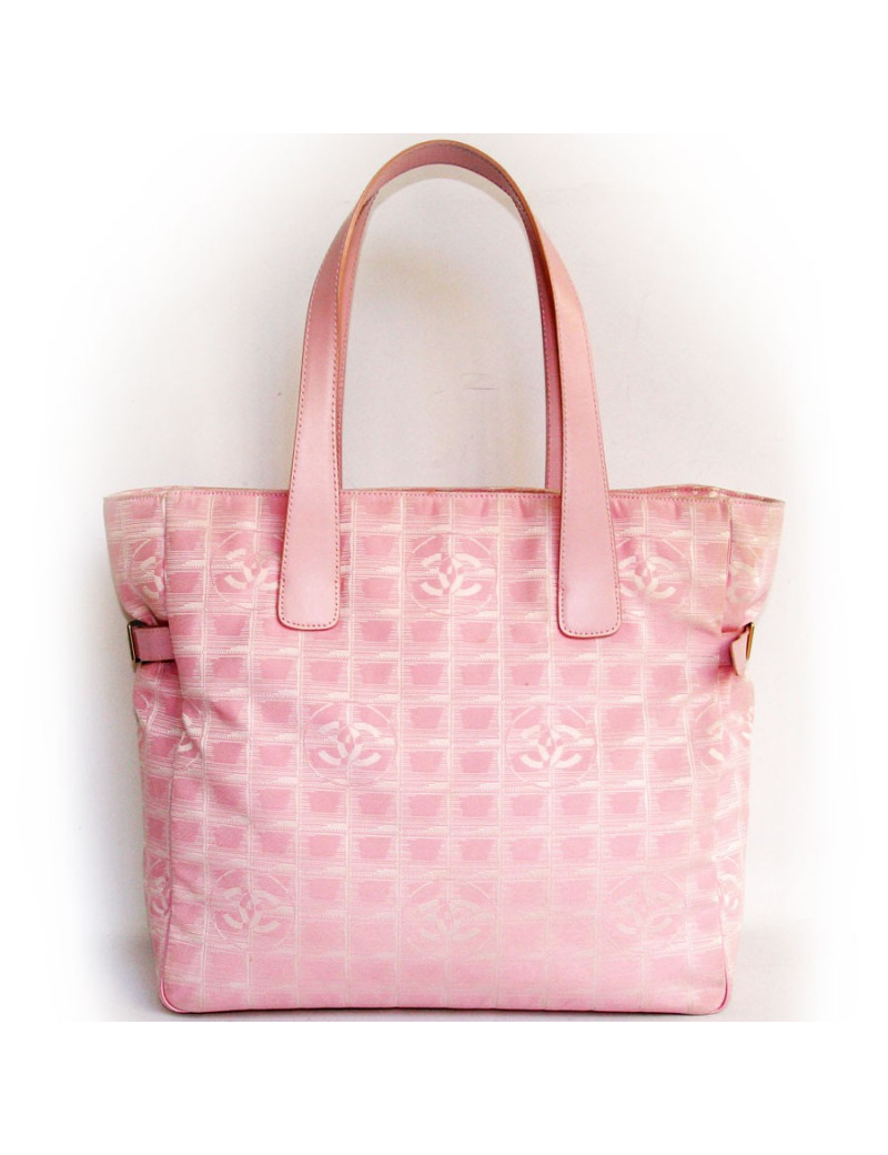 Sac CHANEL rose en toile