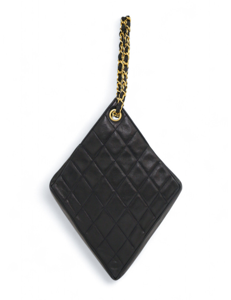 Sac vintage CHANEL bleu marine