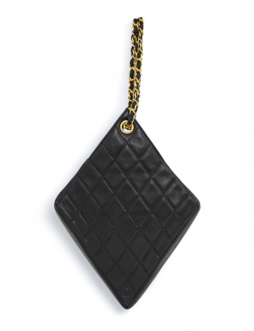 Sac vintage CHANEL bleu marine