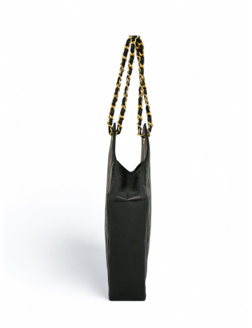 Sac vintage CHANEL bleu marine