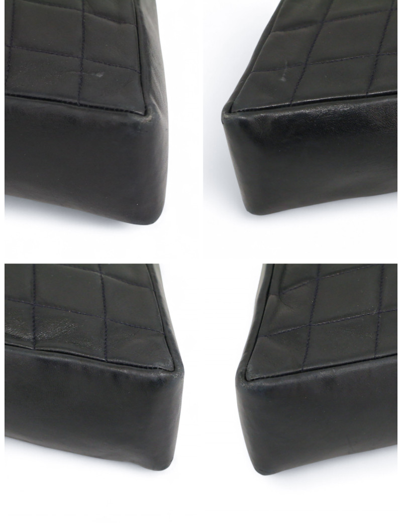 Sac vintage CHANEL bleu marine