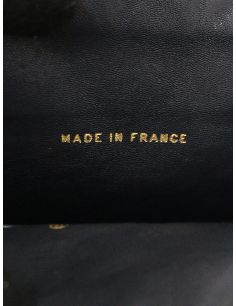 Sac vintage CHANEL bleu marine