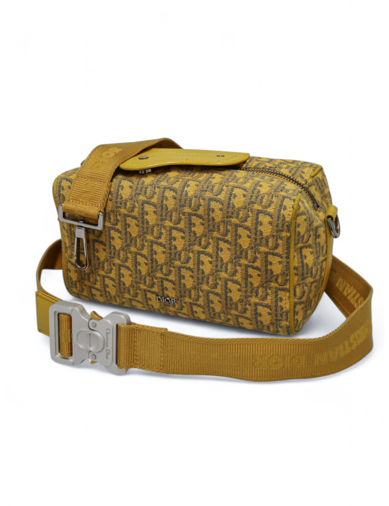 Sac Dior Lingot 22 en toile jaune : occasion certifiée authentique