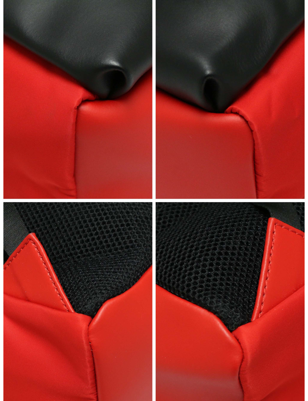 Sac à dos FENDI Faces cuir rouge et noir