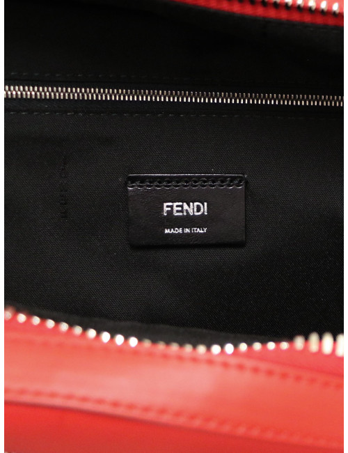 Sac à dos FENDI Faces cuir rouge et noir