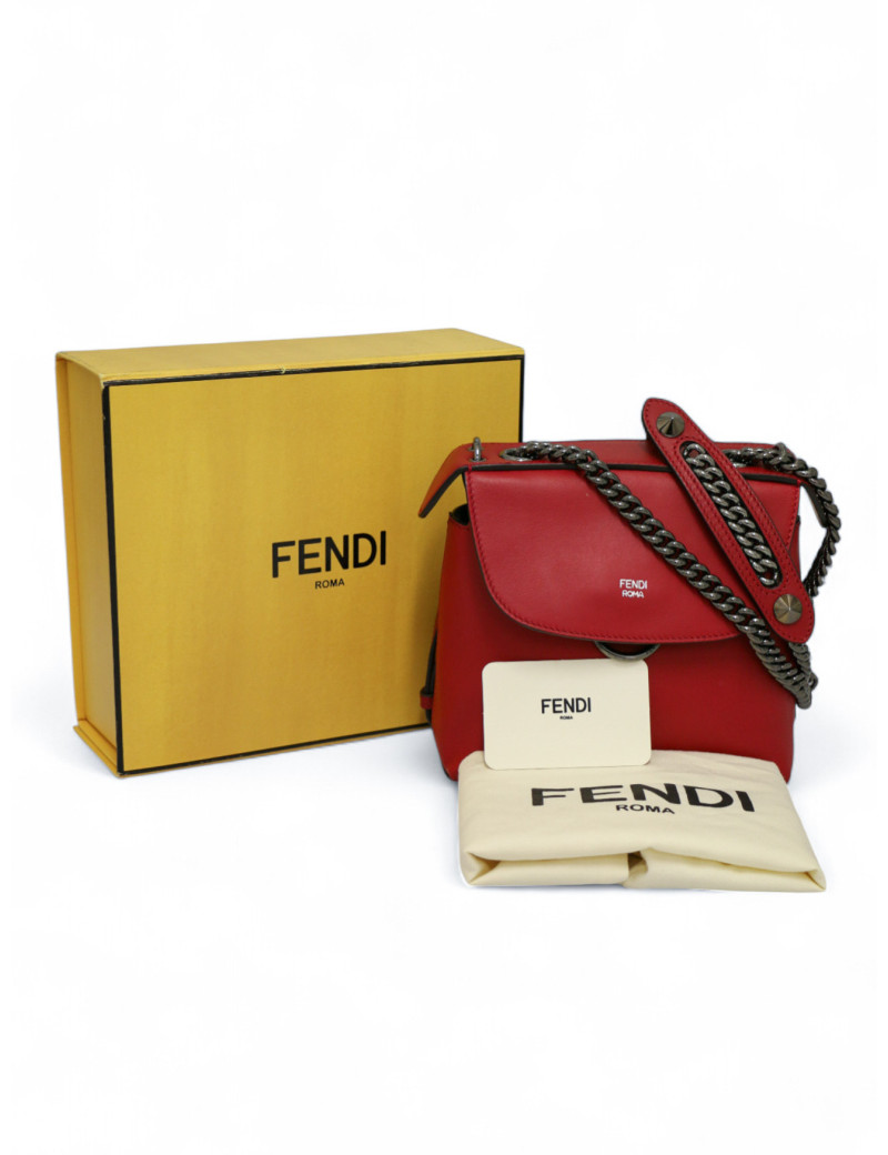 Mini sac à dos FENDI Back to school rouge