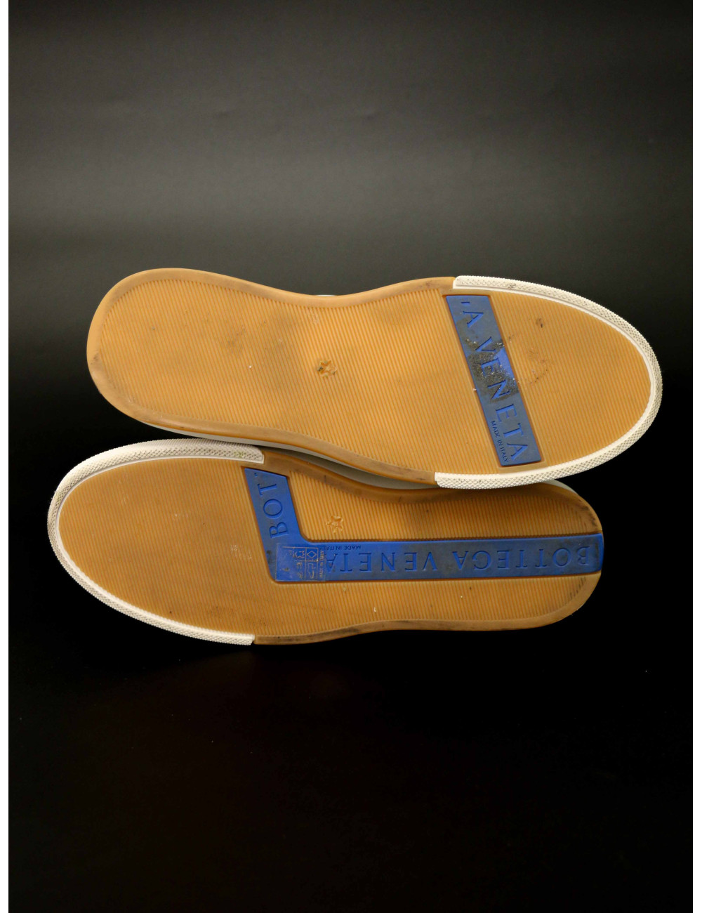 Sneakers Bottega Veneta cuir écru : occasion certifiée authentique