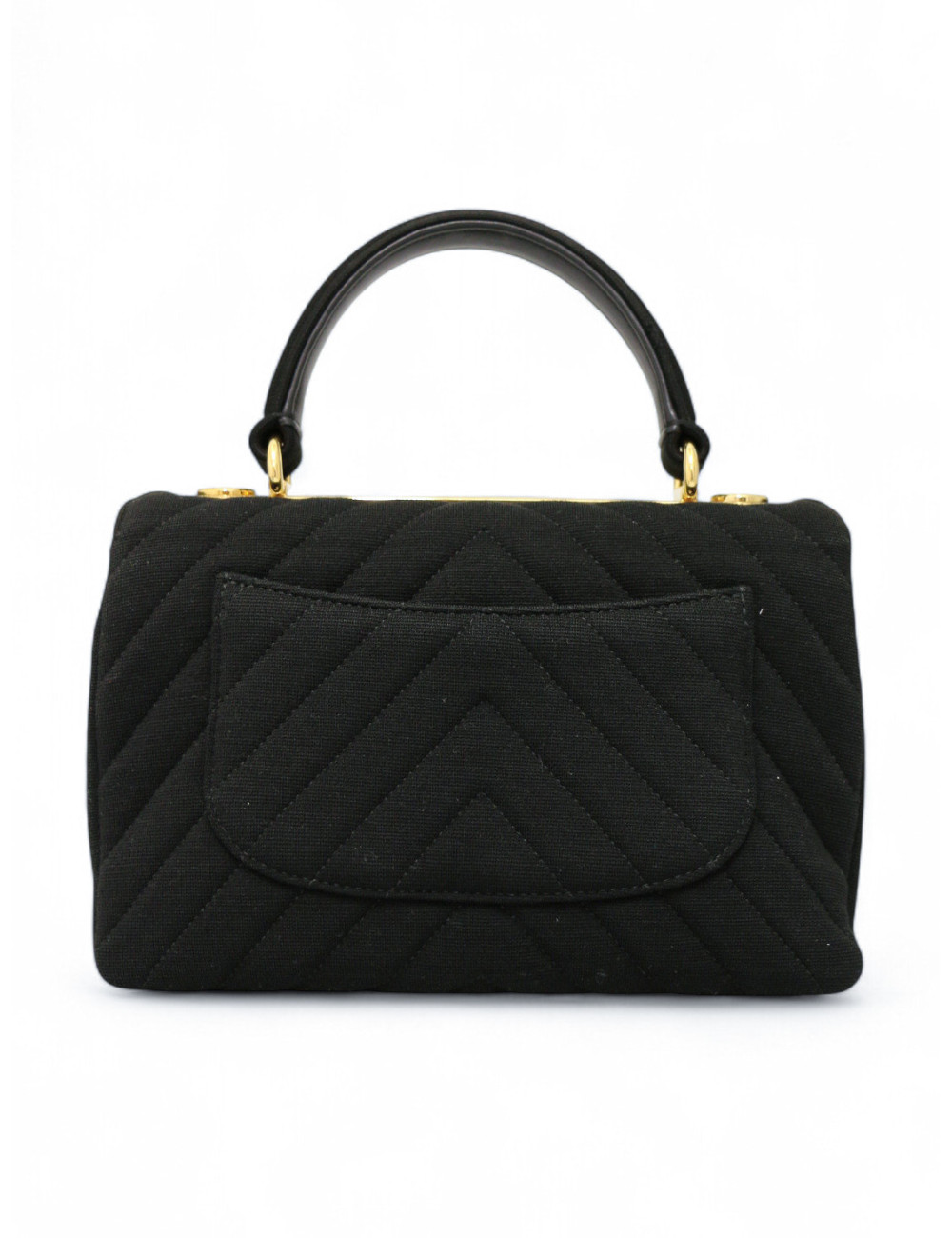 Sac Trendy CHANEL jersey noir
