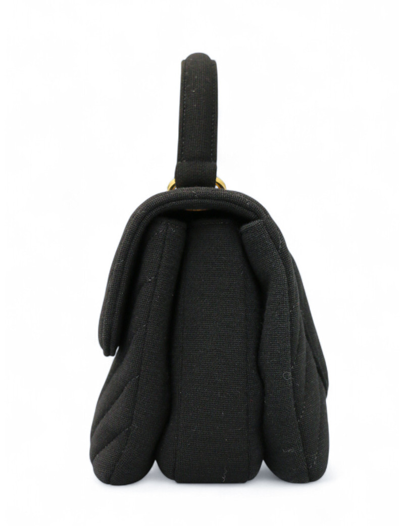 Sac Trendy CHANEL jersey noir