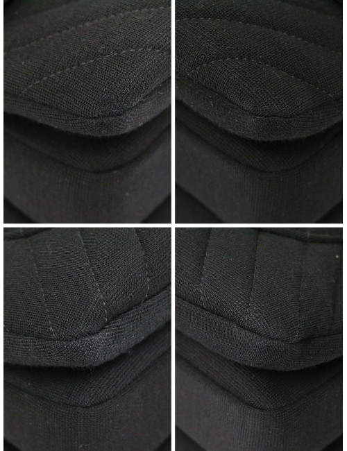 Sac Trendy CHANEL jersey noir