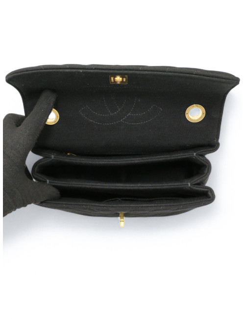 Sac Trendy CHANEL jersey noir