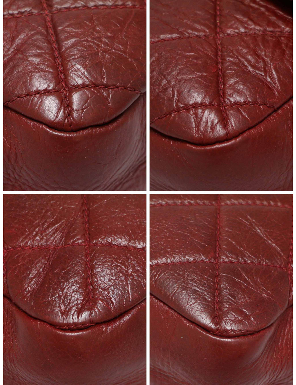 Sac CHANEL bordeaux fermeture zip