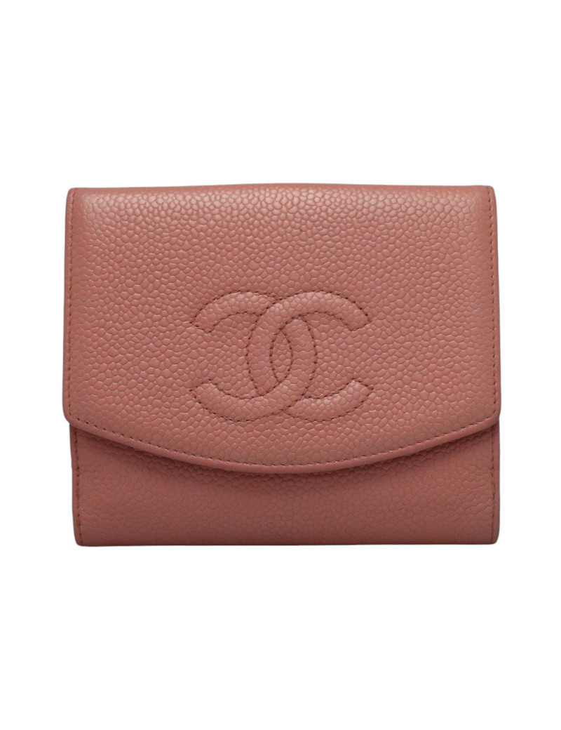 portefeuille CHANEL rose