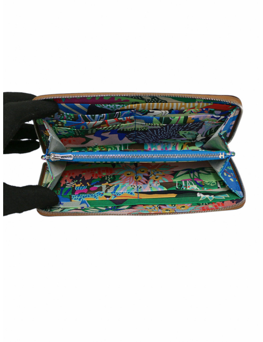 Portefeuille HERMES Silk'In Epsom Gold