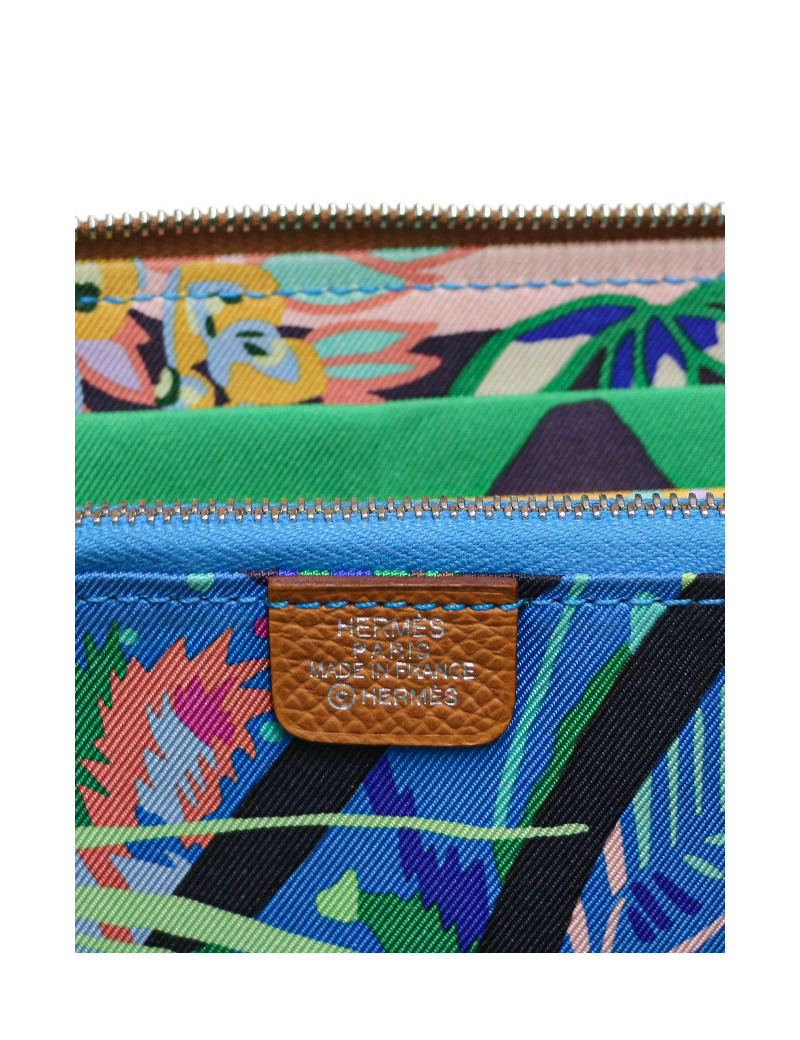 Portefeuille HERMES Silk'In Epsom Gold