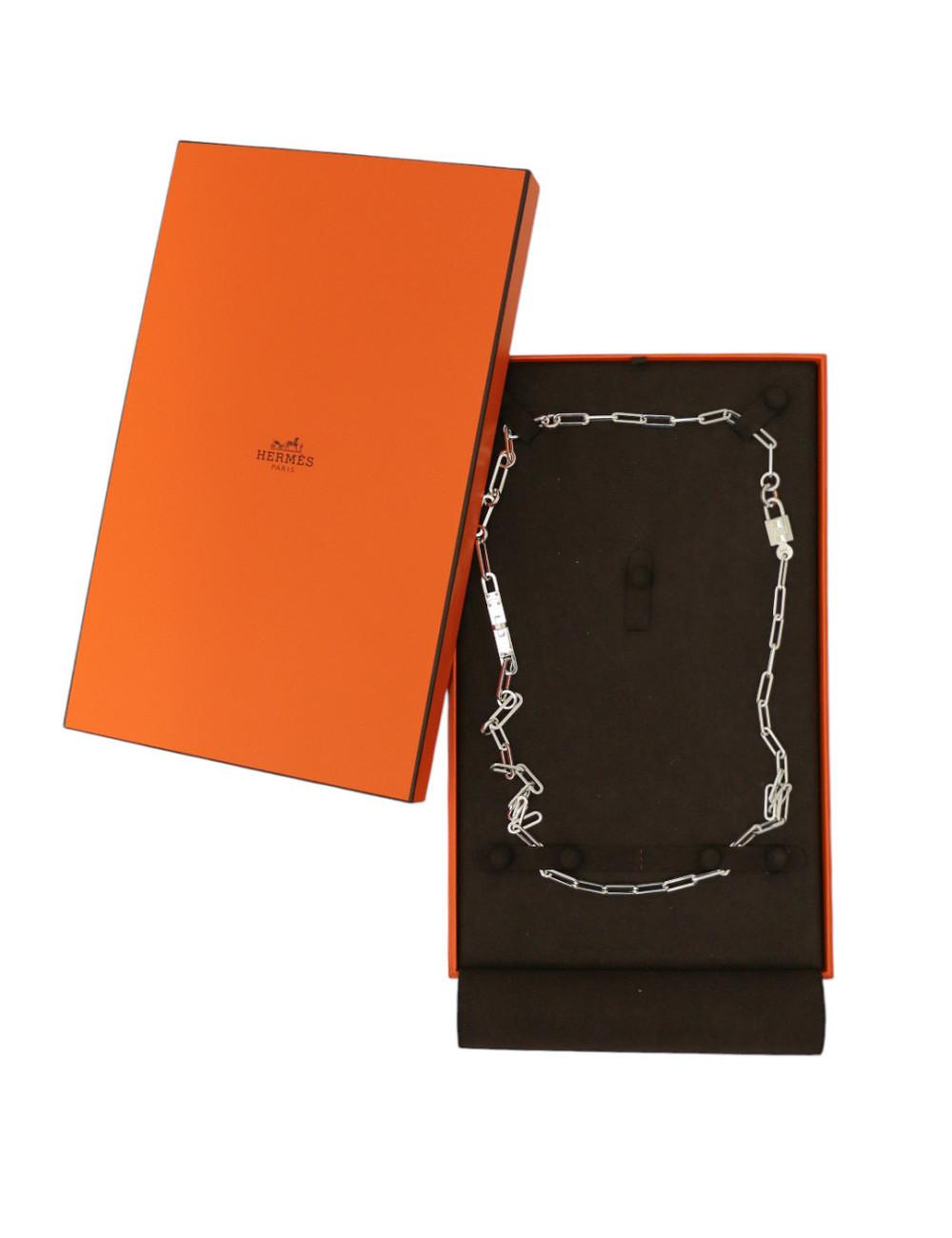 Sautoir Kelly Cadenas HERMES Argent