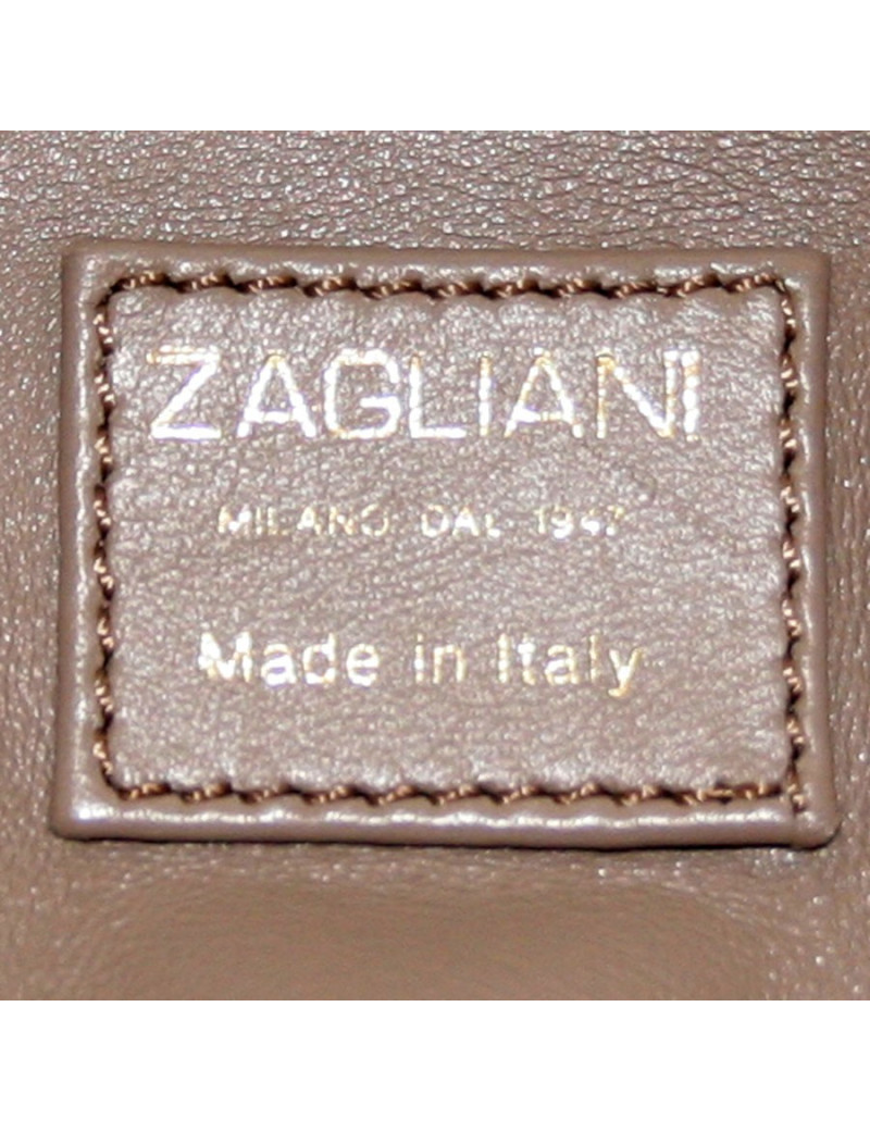 Sac ZAGLIANI Python noir brillant