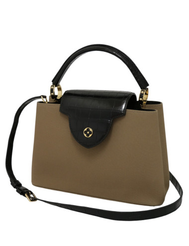Sac LOUIS VUITTON Capucines bicolore bi-matière