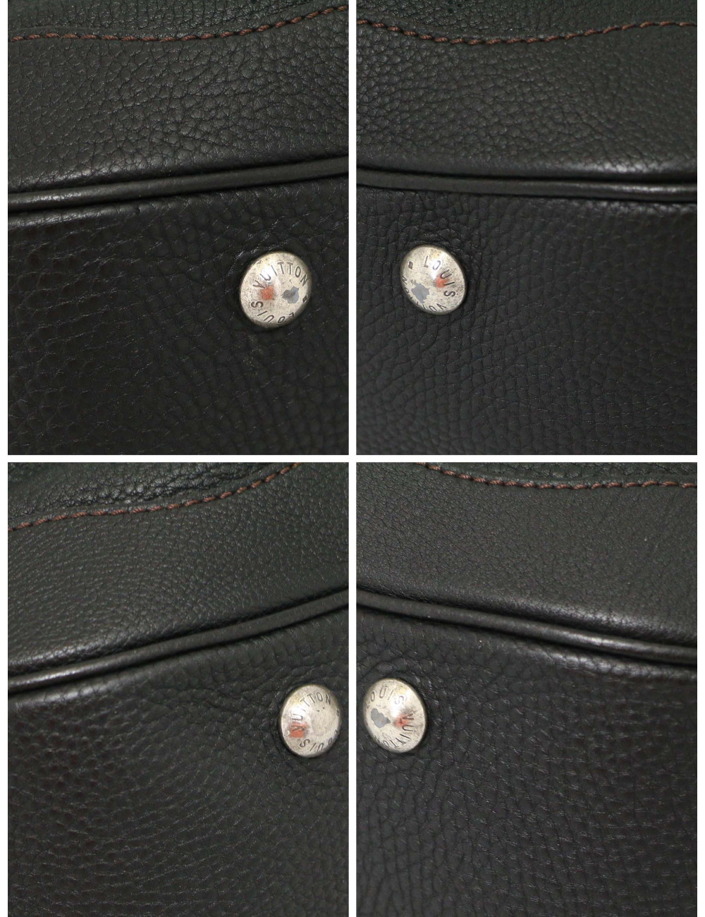 Sac Mahina LOUIS VUITTON cuir souple perforé