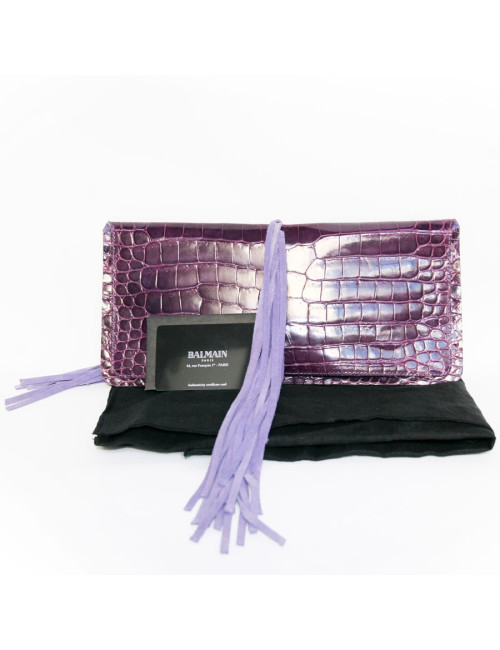 POCHETTE balmain collector crocodile porosus 