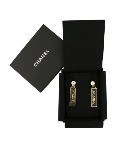 Boucles d'oreille CHANEL rectangles 2