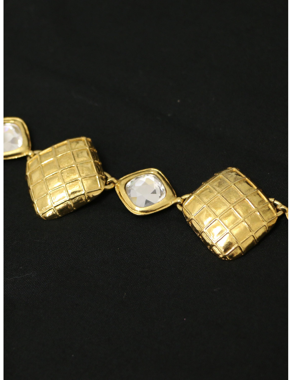 Collier CHANEL vintage strass