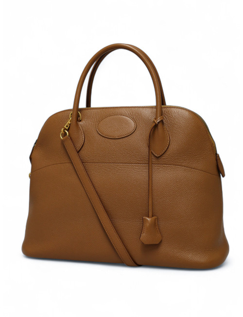 Sac Bolide HERMES cuir Courchevel gold