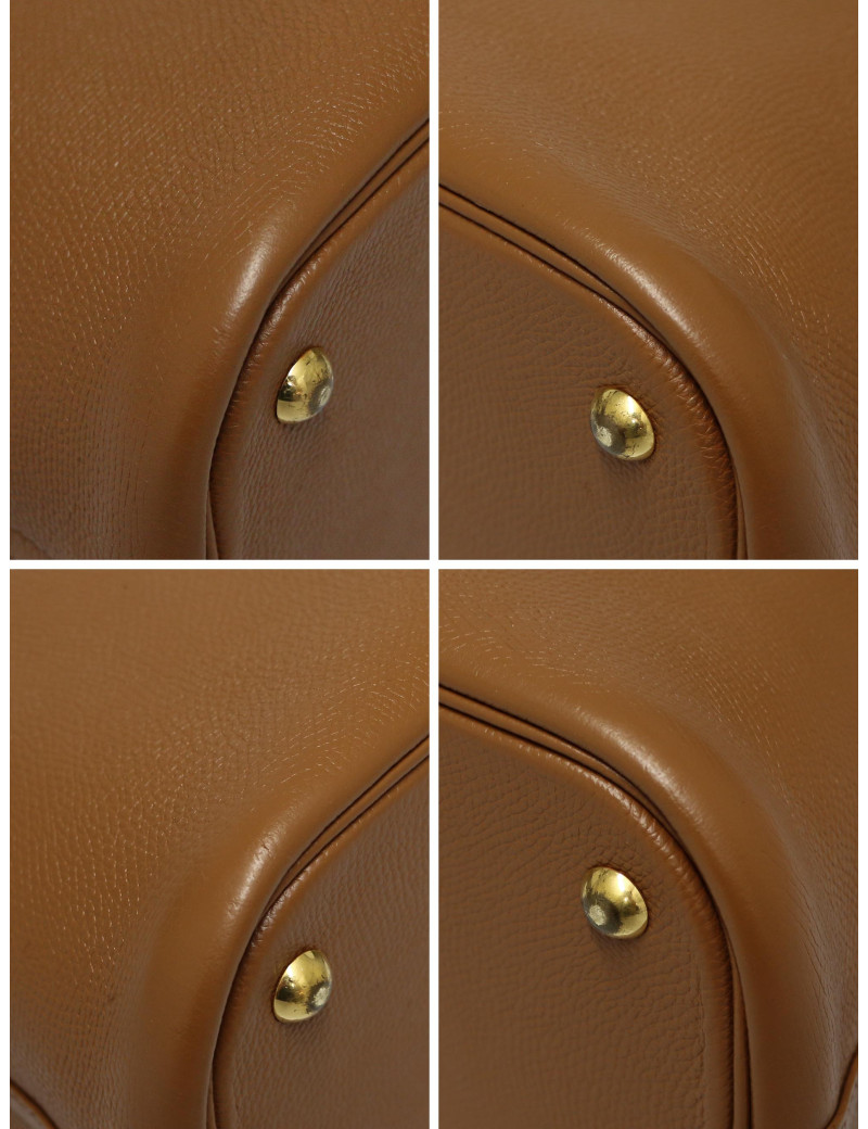 Sac Bolide HERMES cuir Courchevel gold