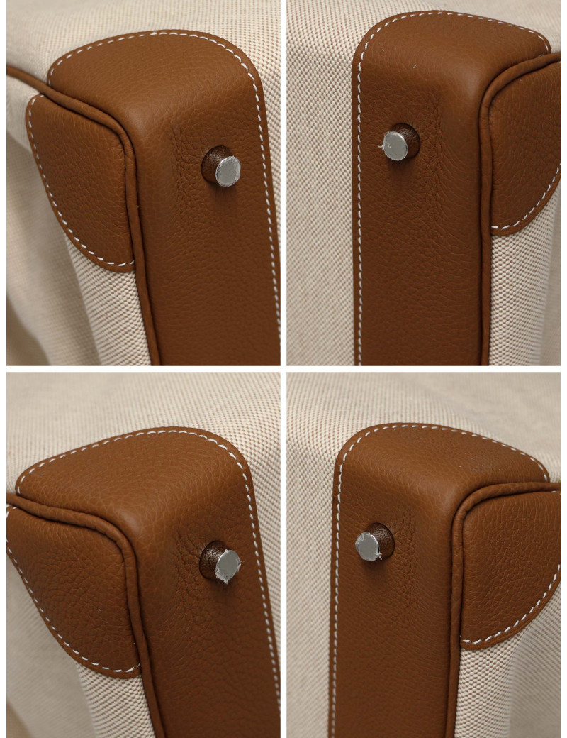 HAC HERMES Haut à Courroies toile et cuir